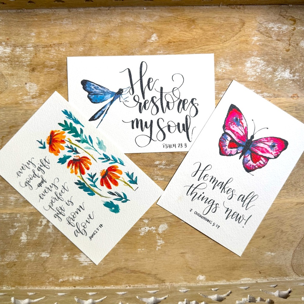(5"x7") He Restores My Soul Set of 3
